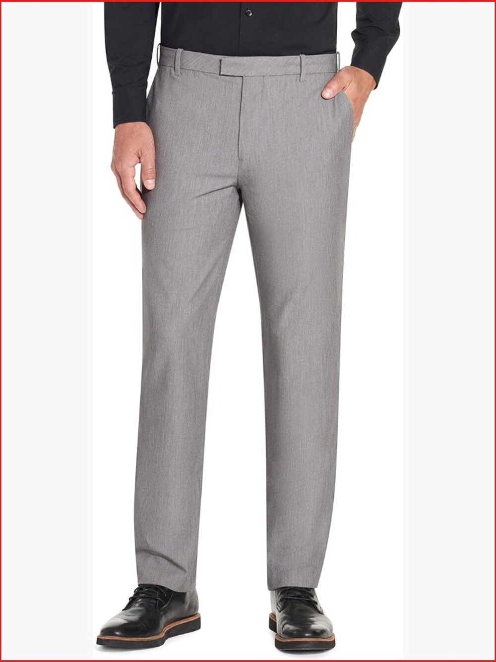 Men's Flex Flat Front Straight Fit Pant with 360° Stretch